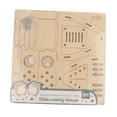 thumbnail image 1 of HILABEE Creative Wooden House Puzzles Toy Early Learning Early Development Small Hamster B, 1 of 8