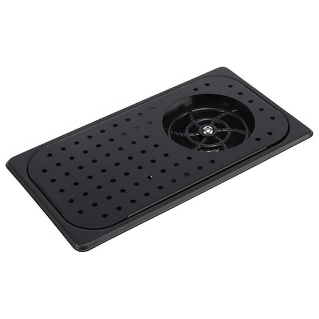 Rongfmy Cup Rinser Faucet Bottle Washer Automatic Flushing Device Quick Cleaning for Bar M Black Round Hole