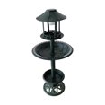 thumbnail image 2 of para pájaros de jardín con luz solar y estación de alimentación con pedestal Balcón Patio trasero Verde DYNWAVEMX bebedero para pájaros al aire libre, 2 of 8