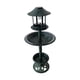 thumbnail image 2 of Garden Bird Bath Feeding Station Planter Solar Powered Light Feeder Ornamento Verde Baoblaze bebedero para pájaros al aire libre, 2 of 8