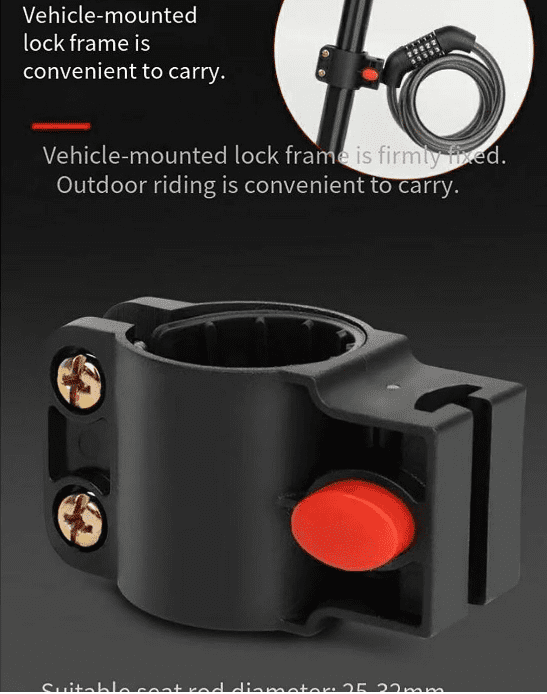 Bicycle Lock, Chain Lock, 5-digit Bicycle Password Lock, Bold Steel Chain Lock, Anti theft Security Password Lock