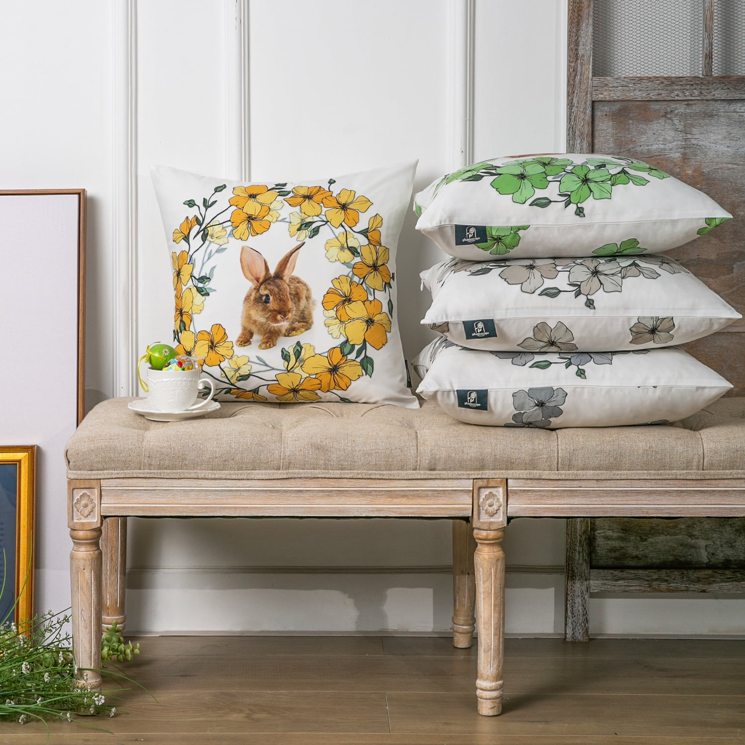 New Custom Easter Eggs Pillow Case Sofa Cushion Cover for Home Living Room  Decoration Office Car Waist Peachskin Throw Pillows - AliExpress