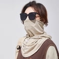 thumbnail image 3 of Women's Full Coverage Hooded Sun Hat with Face Mask Breathable Mesh UV Protection for Summer Outdoor Sports Travel Vacation Holiday, 3 of 5
