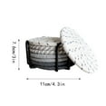 thumbnail image 3 of SHAGUOZHOU round Dinner Table Set for 5 Table Dining Set for 4 Circular Coa Sters For Drinks Coa Sters For Coffee Table 8 Pack Coa Ster Coa Sters For Drinks Absorbent Boho Coa Sters Coa Sters For, 3 of 8