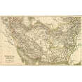 thumbnail image 2 of Vintage Maps 32x21 Gold Ornate Wood Framed with Double Matting Museum Art Print Titled - Persia Afghanistan and Baluchistan 1901, 2 of 4