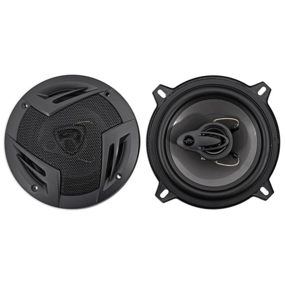 Pair Rockville RV5.3A 5.25" 3-Way Car Speakers 600 Watts/100 Watts RMS CEA Rated