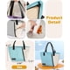 thumbnail image 3 of Bolsa de almuerzo para mujeres y hombres, lonchera reutilizable, lonchera de gran capacidad a prueba de fugas con frente (azul claro), 3 of 5