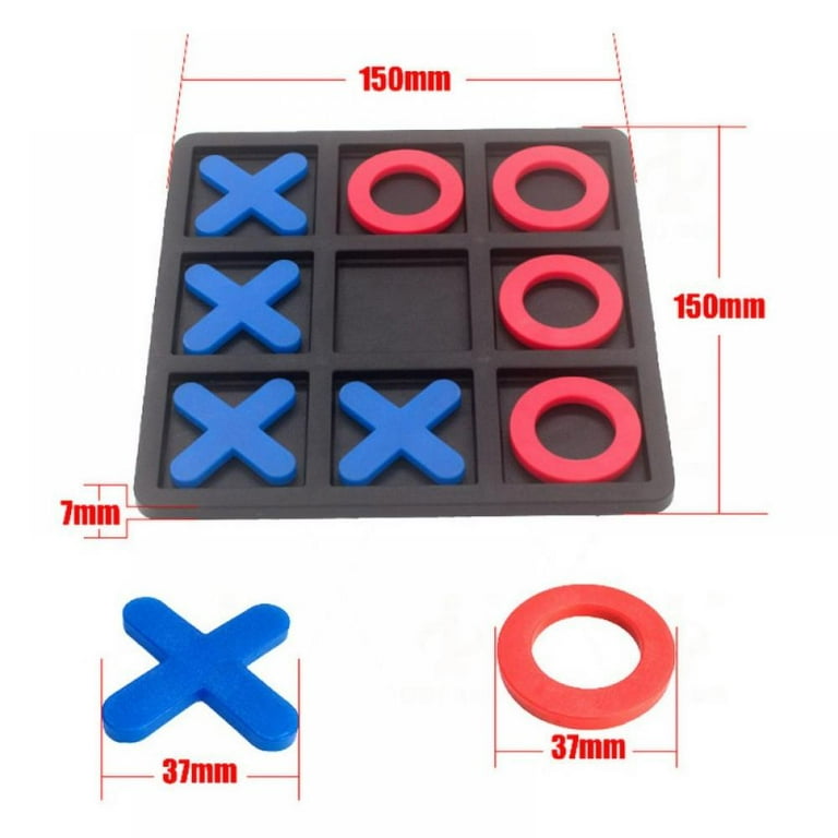 S&S Worldwide Jumbo Foam Tic-Tac-Toe. Connect Tiles to Create Huge 36  Sqaure Board Version of Classic Game. Includes 9 Board Tiles, 5 X's and 5  O's.