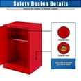 thumbnail image 2 of Red Flameproof Cabinet, 18.11"x18.11"x23", Multi-Point Locking, Flammable Liquid Unit, Industrial Storage Cabinet, Hospital, Manufacturing Facility, Lab, 2 of 8