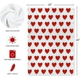 thumbnail image 6 of Valentines Day Kitchen Towels Set of 2, 18x26 Inch Valentines Day Dish Towels Sweet Heart Valentines Day Decor Hand Towels Seasonal Decorations for Home Drying Dishcloth, 6 of 6