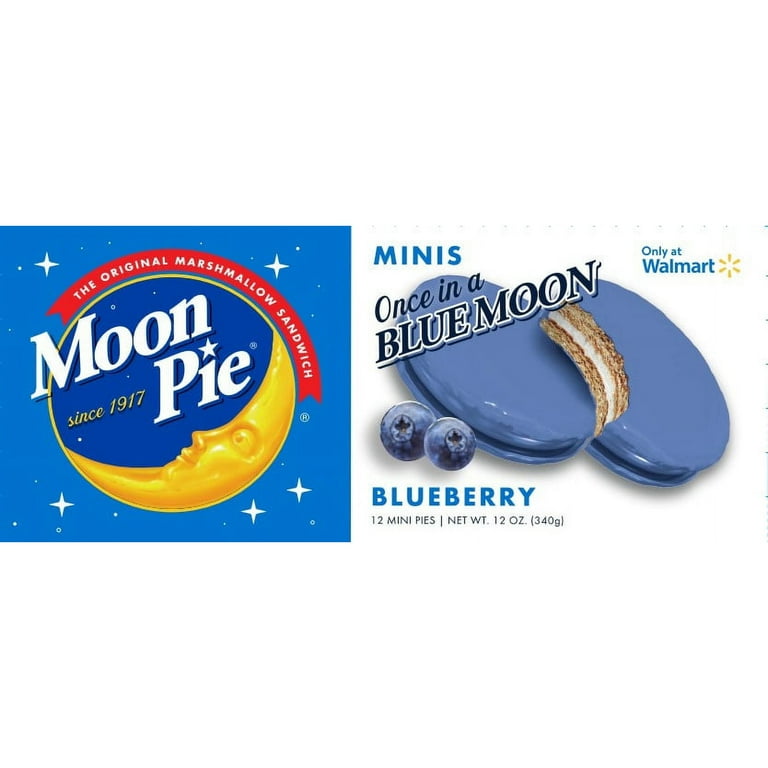 Moon Pie Mini Variety Pack (Blueberry, Banana, Chocolate) 12 ct -  Walmart.com