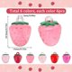 thumbnail image 2 of 1 caja de 36 dijes de fresas de resina, adornos de fresas, adornos artísticos de fresas pequeñas y coloridas., 2 of 5