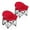 Red, variant on Costway Padded Camping Folding Moon Chair, Red