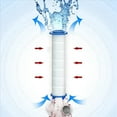 thumbnail image 3 of 40PCS Replacement Shower Filter for Hard Water - High Output Shower Water Filter to Remove Chlorine and Fluoride Home,40 x Shower Head Filter,White & Blue, 3 of 6