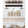 thumbnail image 3 of Spring Easter Kitchen Dish Towels for Drying Dishes Set of 2, Rabbits Eggs Botanical Floral Leaf Butterfly Waffle Weave Microfiber Hand Tea Bathroom Towels Quick Dry & Absorbent Towel 15.7x23.6, 3 of 7