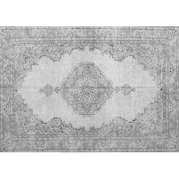 Ahgly Company Indoor Rectangle Persian Gray Traditional Area Rugs, 8' x 10'