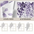thumbnail image 5 of Purple Swag Valances for Windows 2 Pack, Kitchen Window Curtains 36 Inch Length, Eucalyptus Leaves Privacy Swag Curtains for Living Room/Bathroom with Rod Pocket 36"x36", 5 of 8