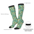 thumbnail image 6 of Fotbe Animals with Leaf print Women's Men's Novelty Crew Socks Cotton Socks Knee High Socks for Walking,Running,Nurses,Pregnancy, 6 of 8