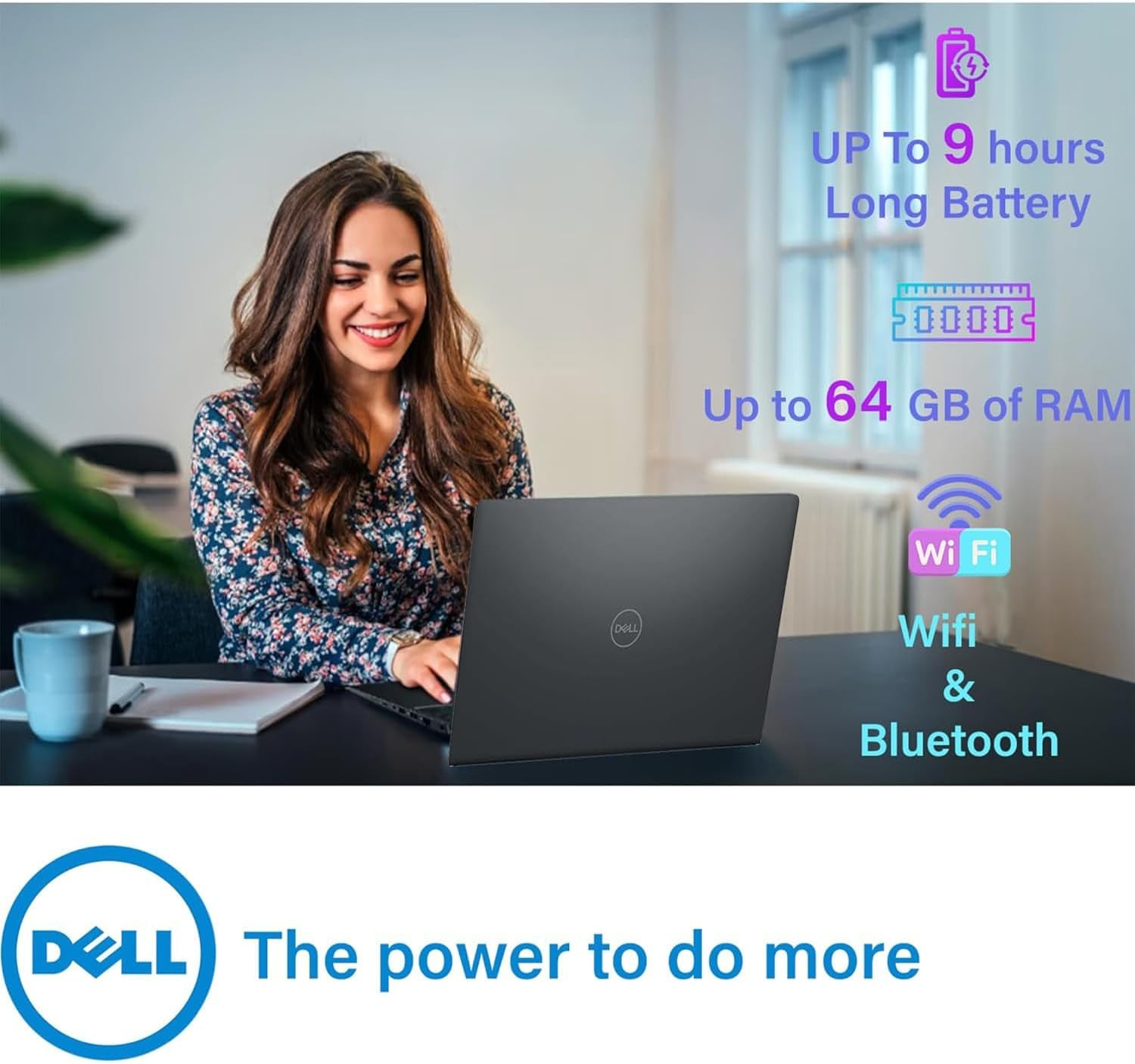 Dell Inspiron 15 3535 Personal Laptop, 15.6” FHD 1920 x 1080 Touchscreen Display, AMD Ryzen 7 7730U, 32GB RAM|1TB SSD, Windows 11 Pro, Black