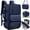Navy blue, variant on Large Travel Backpack for Women Duffle Bag With Shoes & Laptop Compartment Men Laptop Bag Airline Approved Carry On Backpacks Waterproof Gym Bags Hiking Casual Daypack