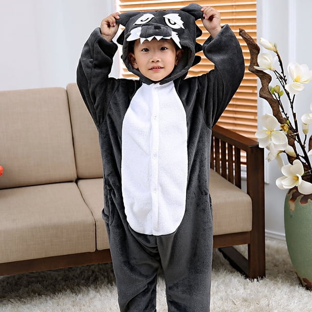 Pijama de una pieza de dibujos animados, disfraz de animal, traje de otoño e invierno, ropa de hogar para parejas de franela de dinosaurio