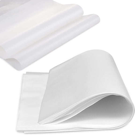 100PCS Greaseproof Paper Sheets, 23 * 33cm White Pre-Cut Baking Parchment Paper Non-Stick Food Wrapping Deli Papers for Cakes French Fries Sandwiches Burgers Hot Dogs