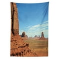 thumbnail image 3 of Ambesonne American Tablecloth Rectangular Table Cover, Monument Sand Desert, 60"x90", Cinnamon Blue, 3 of 4