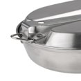 thumbnail image 4 of De Acero Inoxidable Contenedor De Comida Plegable Para Camping Picnic Sartén Con D Metálico Baoblaze Caja de almuerzo de acero inoxidable, 4 of 8