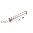 thumbnail image 3 of Adjustable Rolling Pin with Thickness Rings - Stainless Steel Dough Roller for Baking, 4 Interchangeable Sizing Bands for Cookies, Pasta, Fondant, Pizza & Pie Crusts - Nonstick Baker's Tool, 3 of 9