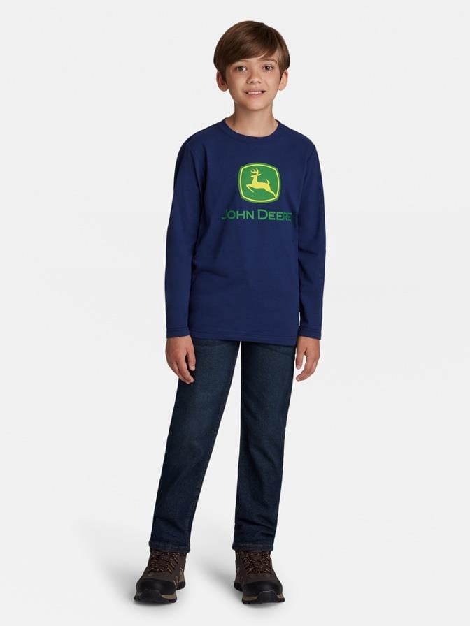 John Deere Boy's Long Sleeve Graphic T-Shirt, Sizes 4 - 18