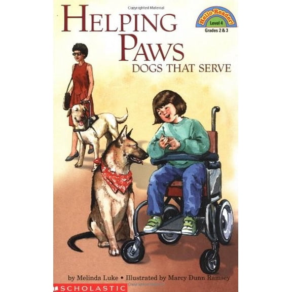 Pre-Owned Helping Paws: Dogs That Serve (level 4) (Hello Reader) (Paperback) 0439205425 9780439205429