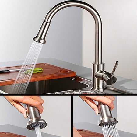 Replacement Down Head 2PCS Plastic Kitchen Sink Faucet Pull Down Spray Shower Head Steel Replacement ABS Plastic ()