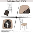 thumbnail image 5 of MintLimit Solid Stretch Chair Mat Cover Dust Proof Slipcover Seat Covers Home Modern x1 Light Khaki, 5 of 6