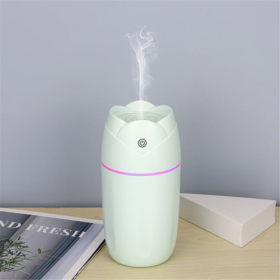 UNLLLL USB Humidifier Home Bedroom Office Car Desktop Humidifier Colorful Led Lights, for Home, Outdoor, Car