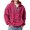 M10-Hot Pink, variant on Rhuody Sweatshirt For Mens Crewneck Solid Color Long Sleeve Sweatshirts Half Zip Sweatshirt With Pocket 2Xl Orange