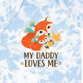 thumbnail image 4 of Inktastic Daddy Loves Me Woodland Fox Boys or Girls Baby Bodysuit, 4 of 5