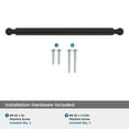 thumbnail image 4 of Amerock Balata 8-13/16 inch (224mm) Center-to-Center Matte Black Cabinet Pull, 4 of 6