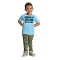 thumbnail image 3 of Born To Go Cycling With My Daddy Toddler Boy Girl T Shirt Infant Toddler Brisco Brands 4T, 3 of 6