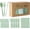 Gradient Sage Green-6 Inch, variant on 90 count Orange Plastic Silverware Set, Disposable Forks Spoons | Heavy-duty full-size cutlery. Serves 30 guests. Sturdy flatware set for Halloween, fall party, birthday, BBQ, graduation.