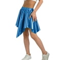 thumbnail image 3 of Eltusu Girls Performance Skirts, Sequin Fashion Elastic Waist Party Dance Skirts Blue Size 7-8T, 3 of 5