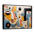 thumbnail image 2 of Designart "Collage Of Geometric African Masks" African Art Floater Framed Wall Decor, 2 of 5