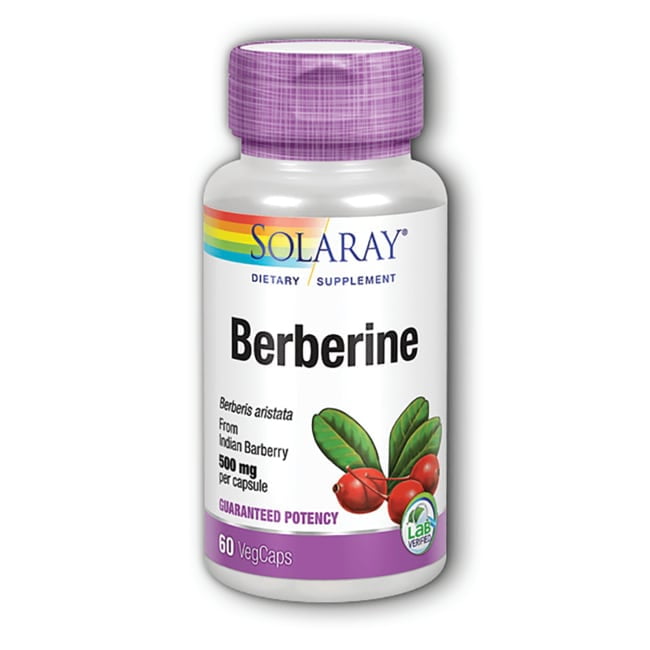 Solaray Berberine 500 mg from Indian Barberry Root, Berberine HCl Extract for Healthy Metabolism and Ketone Synthesis Support, AMPK Activator, 60 Day Guarantee