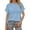 Light Blue, variant on HNMKIU Fashion Pullover Sweaters for Women Soft Knit Top Long Sleeve Casual Crewneck Irregular Design Cozy Winter for Women Light Blue,XXL