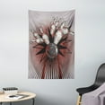 thumbnail image 1 of Bowling Party Tapestry, Bowling Ball Crashing Into Pins Retro Blast Effect Sketchy Art Design, Wall Hanging for Bedroom Living Room Dorm Decor, 40W X 60L Inches, Mauve Grey Red, by Ambesonne, 1 of 2