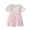 Pink, variant on vdgthytj Toddler Baby Girls Summer Dresses Cute Printed Bowknot Button Short Sleeve Casual Sundress 1-4 Years