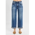 thumbnail image 5 of Risen Jeans - High Rise Ankle Barrel Jeans with Turn-Up Cuffed Hem (26" Inseam) - PG21003, 5 of 10