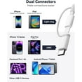 thumbnail image 2 of 2 In 1 SD and TF Card Reader for iPhone iPad, Dual Connector (Lightning & USB-C) Micro SD Memory Card Adapter Portable Trail Camera Viewer, No Driver Needed, Plug and Play, 2 of 7