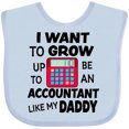 thumbnail image 3 of Inktastic I Want To Grow up To Be An Accountant Like My Daddy Boys or Girls Baby Bib, 3 of 4