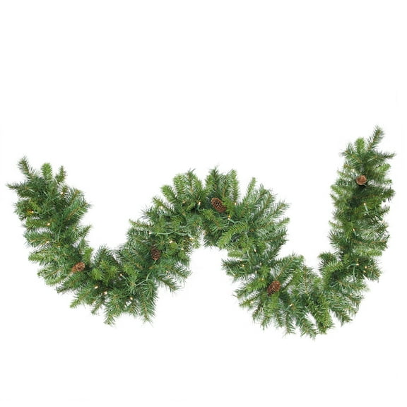 Northlight Pre-Lit Dakota Pine Commercial Artificial Christmas Garland - 50' x 12" - Warm White LED