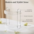 thumbnail image 4 of Rotating Makeup Organizer for Vanity 2 Tier, Delamu Skincare Make up Storage Perfume Cosmetic Dresser Organizer Countertop 360 Spinning, Clear, 4 of 7